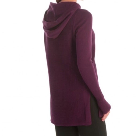 Artisan Ny Sweaters - Artisan NY Sz M Plum Hoodie Tunic Sweater Top